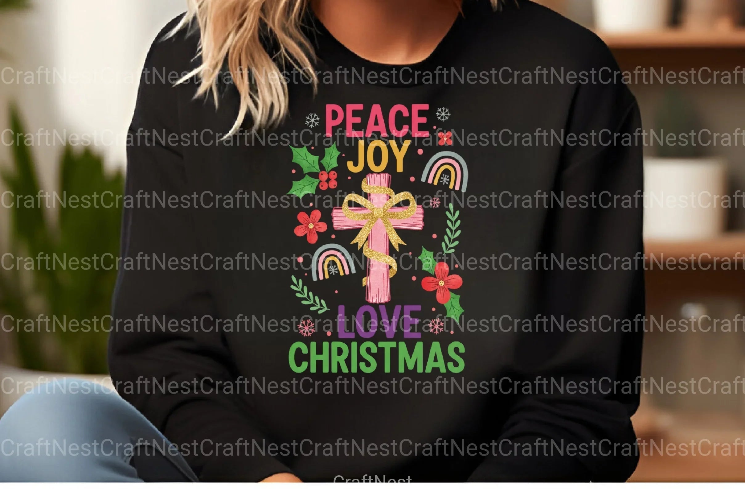 Peace Joy Love Christmas Clipart Bundle - CraftNest - Digital Crafting and Art