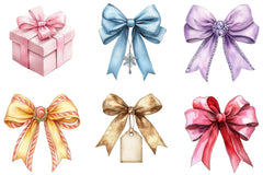 Coquette Christmas Bow Clipart Bundle - CraftNest - Digital Crafting and Art