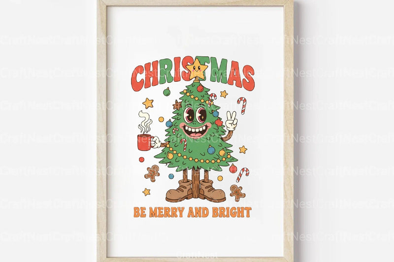 Merry & Bright Christmas Santa Claus Clipart Bundle - CraftNest - Digital Crafting and Art