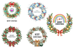 Christmas Wreath Clipart Bundle 1 - CraftNest - Digital Crafting and Art