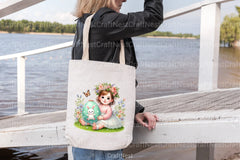 Easter Cute Baby Girls Clipart Bundle - CraftNest - Digital Crafting and Art