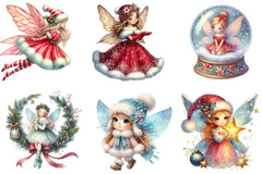 Christmas Fairy Clipart Bundle 1 - CraftNest - Digital Crafting and Art