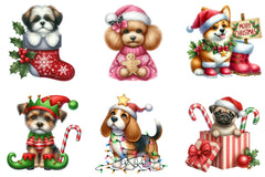 Christmas Dog Clipart Bundle - CraftNest - Digital Crafting and Art