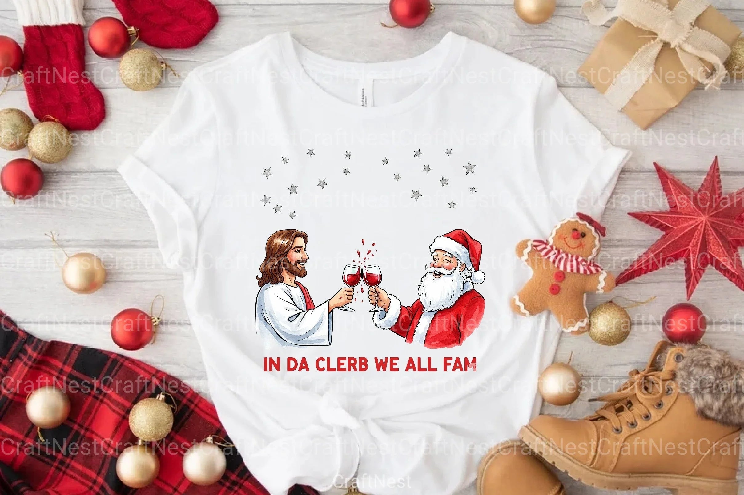 In Da Clerb We All Fam Clipart Bundle - CraftNest - Digital Crafting and Art