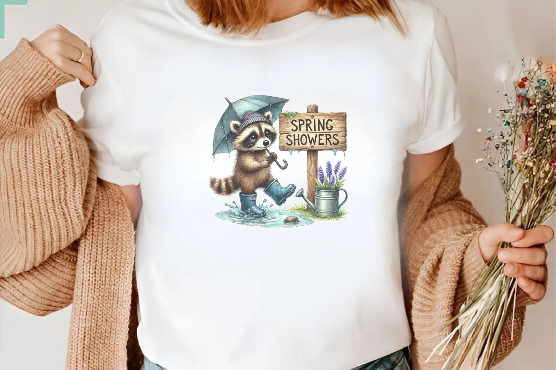 Spring Raccoon Wooden Signs Clipart Bundle - CraftNest - Digital Crafting and Art