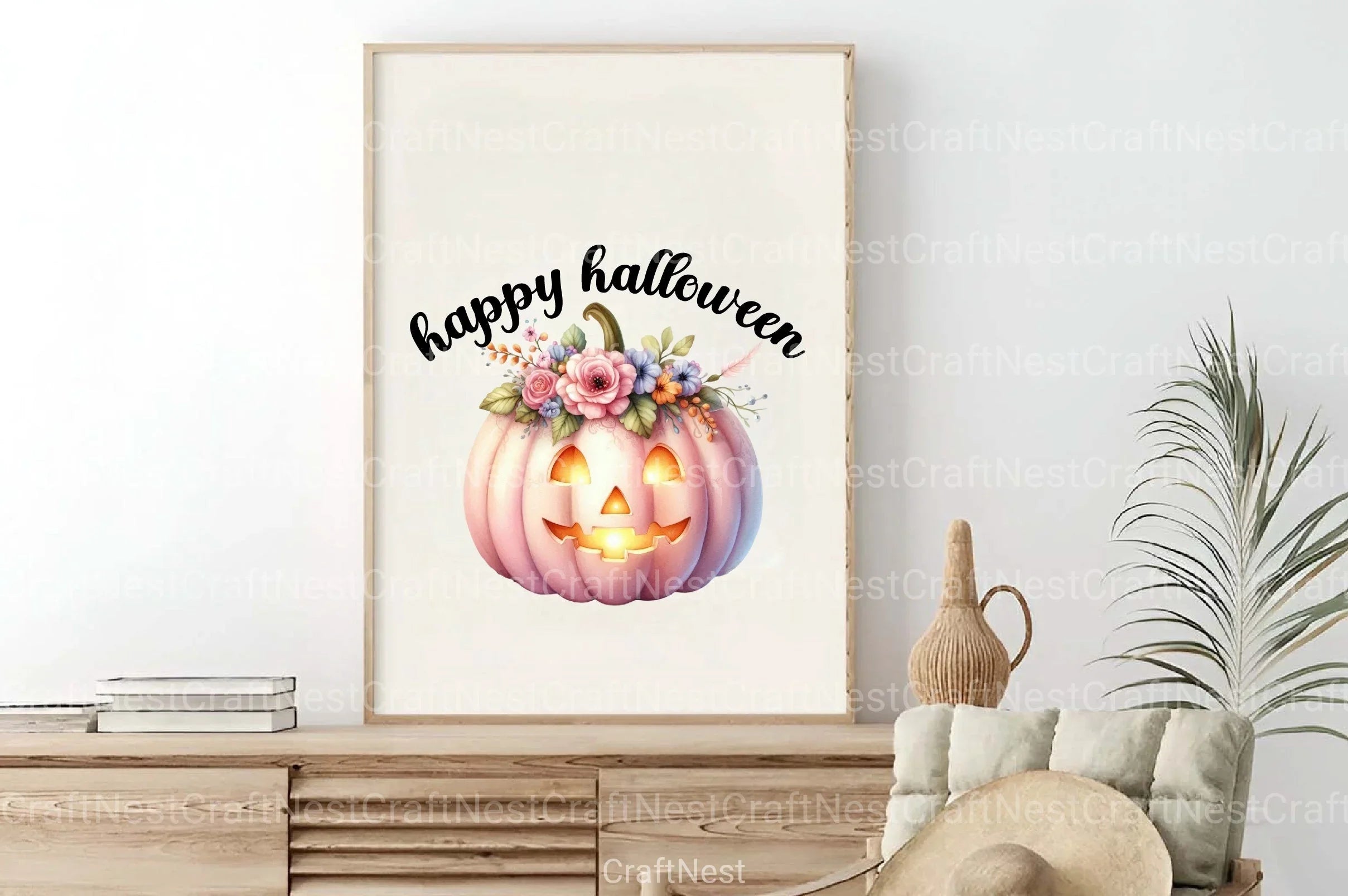 Happy Halloween Bloom Clipart Bundle - CraftNest - Digital Crafting and Art