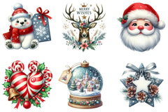 Christmas Gift Labels Clipart Bundle - CraftNest - Digital Crafting and Art