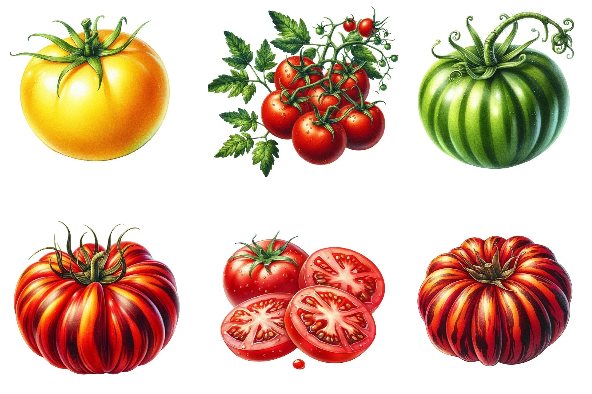 Tomatoes Clipart Bundle - CraftNest - Digital Crafting and Art