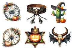 Western Halloween Clipart Bundle - CraftNest - Digital Crafting and Art