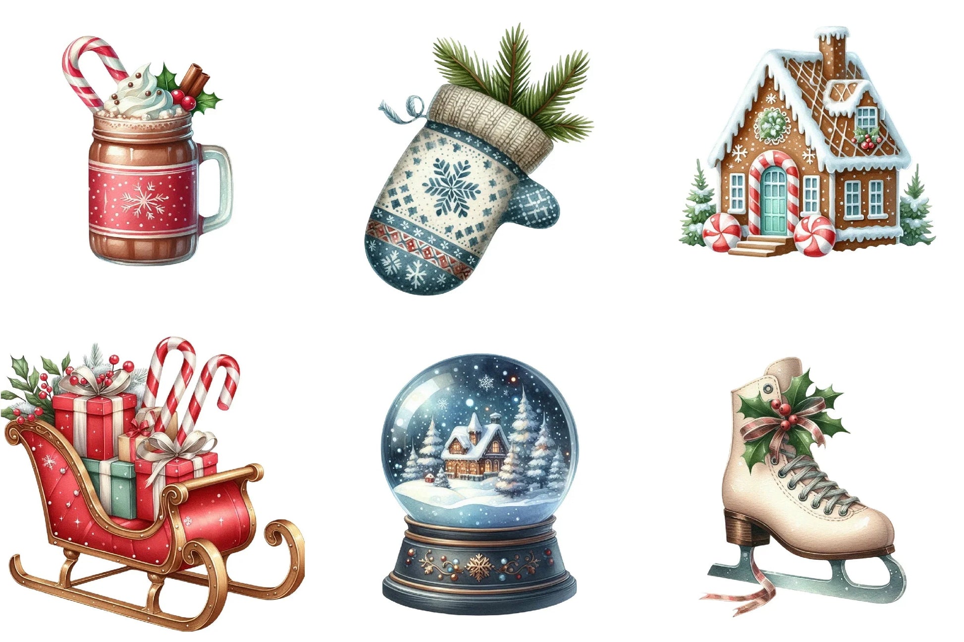 Christmas Winter Clipart Bundle - CraftNest - Digital Crafting and Art