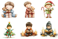 Christmas Boys Clipart Bundle - CraftNest - Digital Crafting and Art