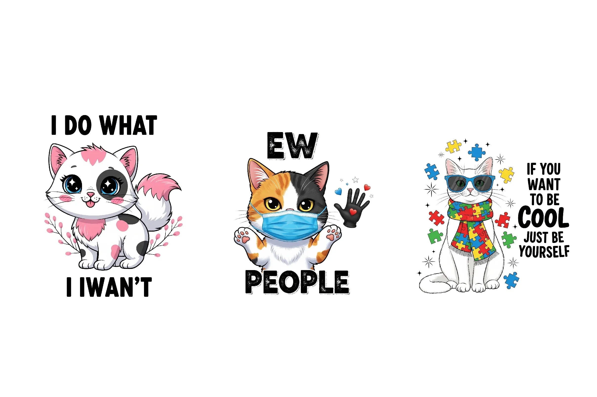 Funny Cat Quotes Clipart Bundle - CraftNest - Digital Crafting and Art