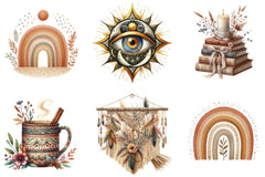 Boho Clipart Bundle - CraftNest - Digital Crafting and Art