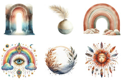 Modern Abstract Boho Art Clipart Bundle - CraftNest - Digital Crafting and Art