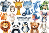 Minimalist Cartoon Animals Clipart Bundle