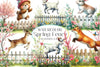 Spring Fence Flowers Clipart Bundle