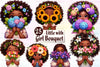 Little Girl With Bouquet Clipart Bundle