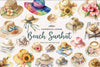 Summer Beach Sunhat Clipart Bundle
