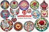 Valentines Day Stained Glass Clipart Bundle