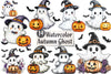 Halloween Autumn Ghost Clipart Bundle