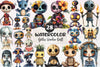 Summer Gothic Voodoo Doll Clipart Bundle