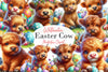 Easter Cow Clipart Bundle 2