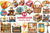 Fall Reading Nook Clipart Bundle