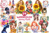 Cute Womens Month Clipart Bundle