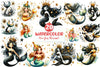 New Year Mermaid Clipart Bundle