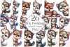 Fox Peeking Around Corner Clipart Bundle