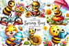Spring Bees Clipart Bundle 2