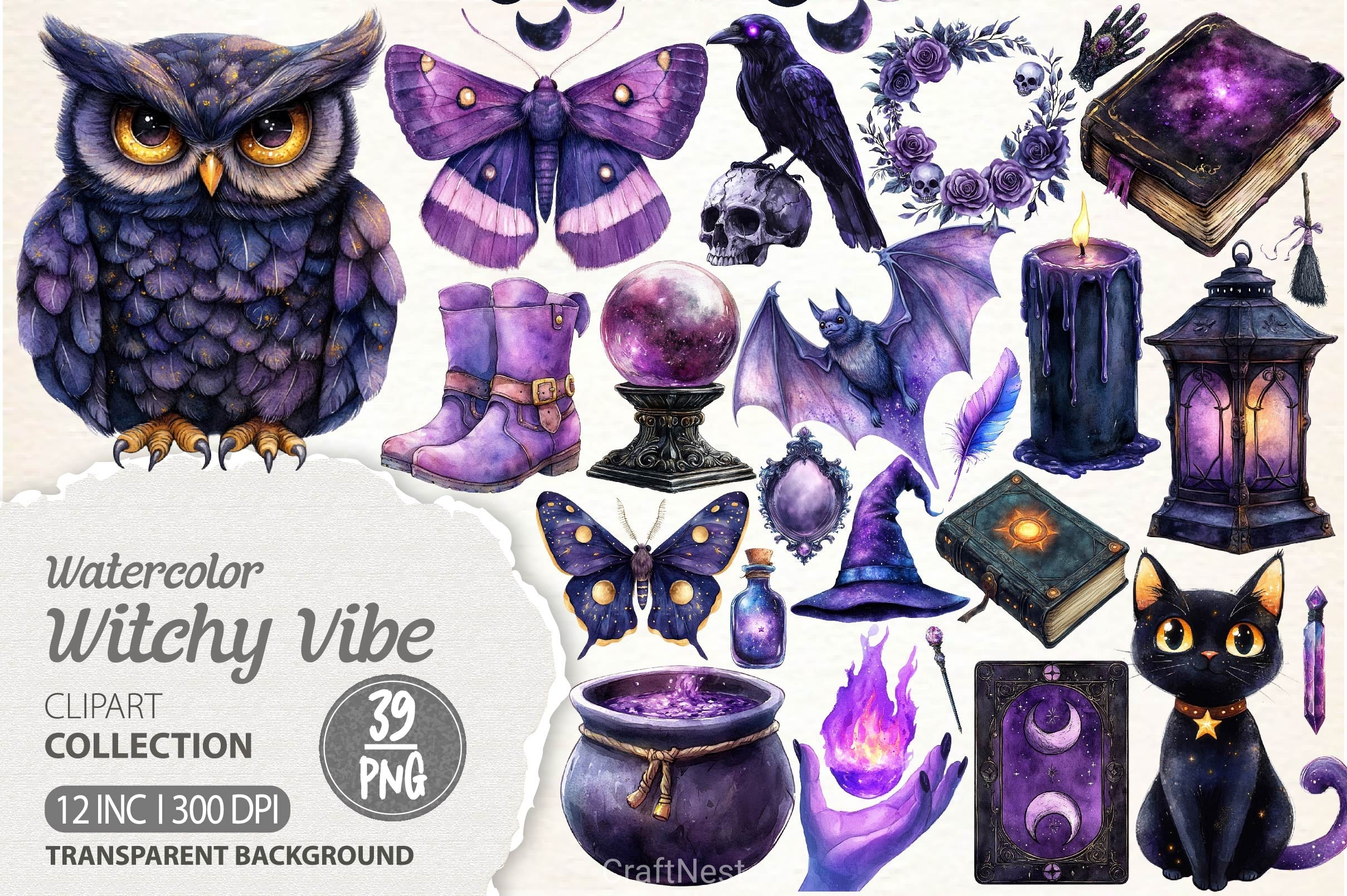 Witchy Vibe Clipart Bundle