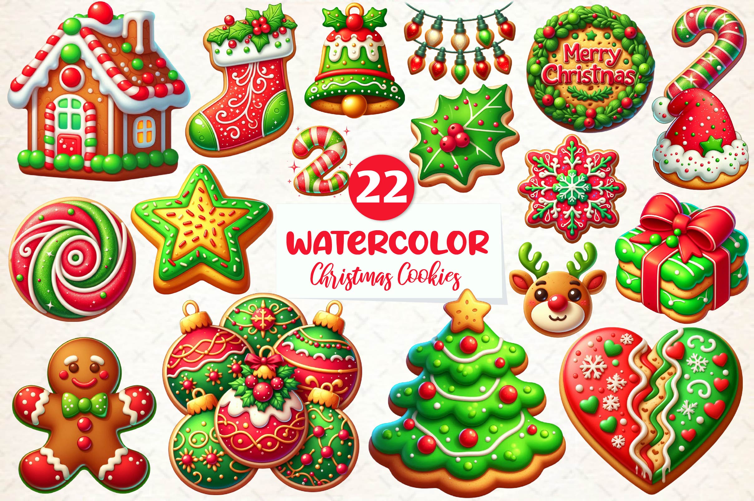 Christmas Cookies Clipart Bundle