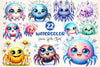 Kawaii Spider Clipart Bundle 2