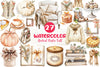 Neutral Rustic Coquette Fall Clipart Bundle 1