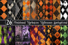 Distressed Harlequin Halloween Clipart Bundle
