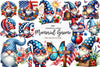 Memorial Day Gnome Clipart Bundle