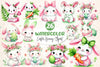 Cute Easter Bunny Clipart Bundle