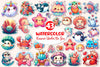 Kawaii Under The Sea Clipart Bundle