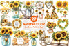 Sunflower Mother'S Day Clipart Bundle