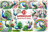 Spring Peacock Clipart Bundle