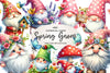 Cute Spring Gnome Clipart Bundle