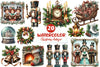 Christmas Antique Clipart Bundle