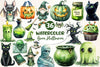 Green Halloween Clipart Bundle 4