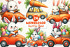 Easter Carrot Car Clipart Bundle