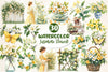 Spring Jasmine Flower Clipart Bundle
