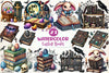 Gothic Easter Day Books Clipart Bundle
