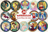 Stained Glass Cute Angel Clipart Bundle