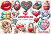 Retro Valentine Clipart Bundle 3