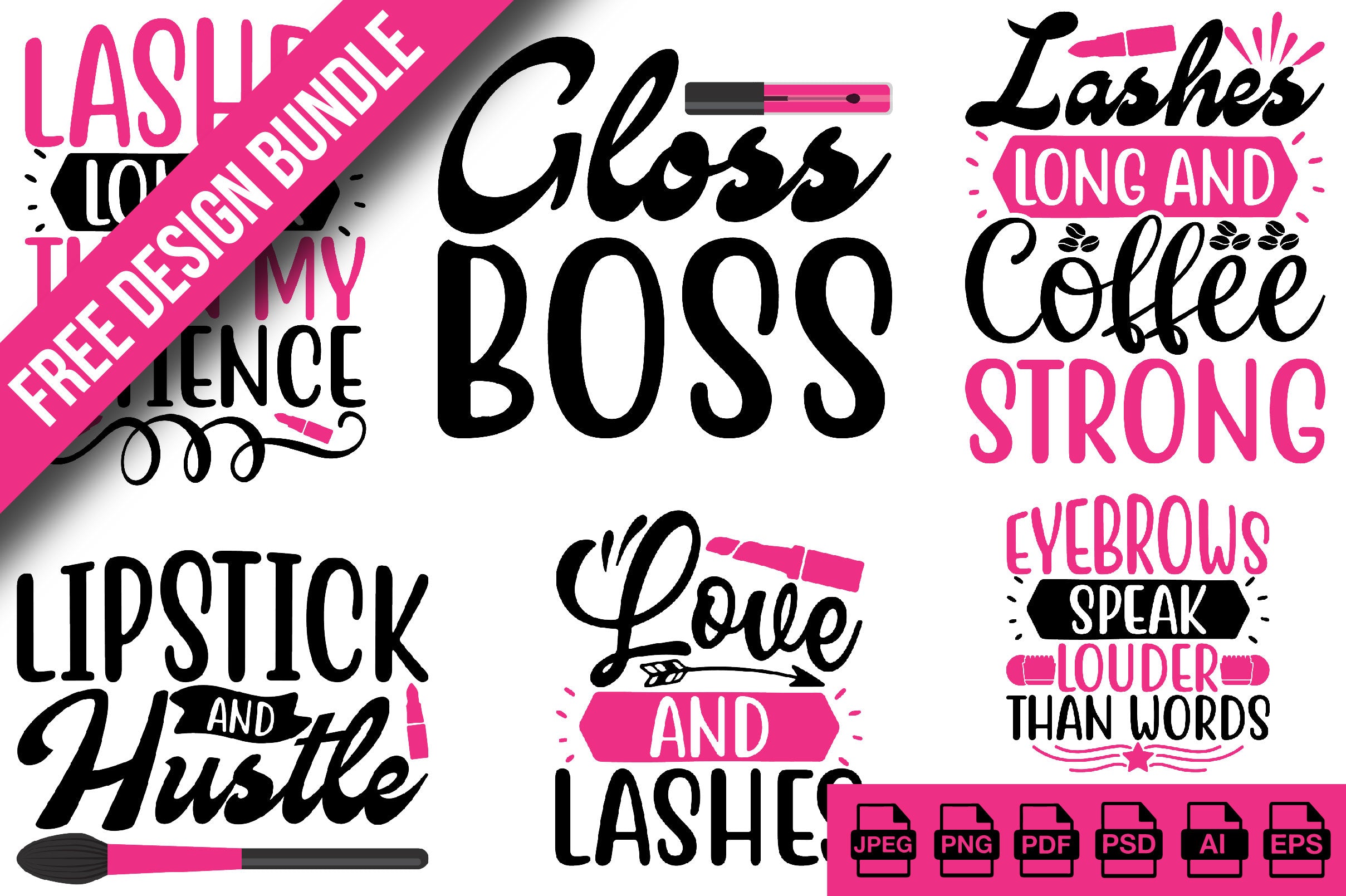 Makeup SVG Bundle 6